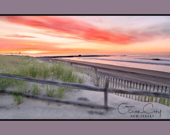 Magnetic Art Print - "Ocean City Sunrise"