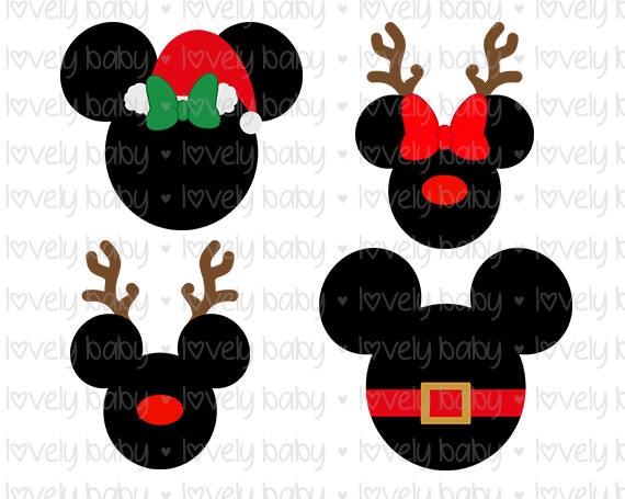 Download Mickey AND Minnie Christmas Baby SVG Baby Shirt Onesie