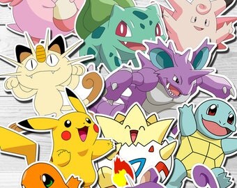POKEMON Centerpiece, Pokemon Cake Toppers, Pokemon Birthday Decoration, PRINTABLE, You Print
