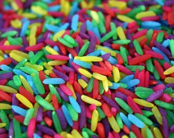 Sensory Play Rainbow Rice