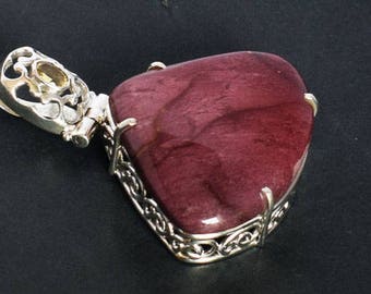Pendolo In Cristallo Mookaite – Diaspro Australiano – Bilanciato Per Rilevazione Energetica – Chakra Cuore E Radice