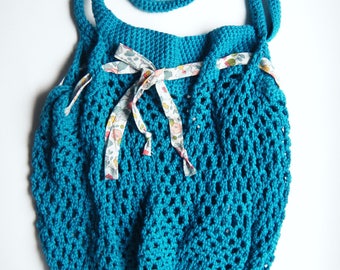 crocheted bag, shopping