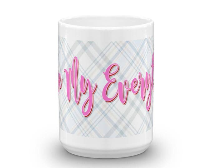 Magnolia Sky, Mugs, Gifts for Her, Plaid, My Everything, Pretty Plaid, Gift Ideas, Birthday, Presents, Unique, Funny, Cute Mugs