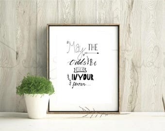 May the odds be ever | Etsy