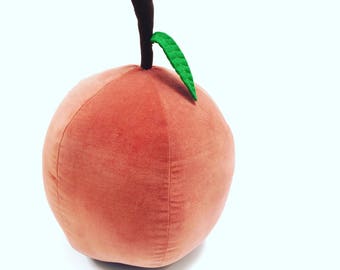 peach fruit pillow