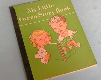 Vintage My Little Green Story Book Vintage Childrens Books 1950's