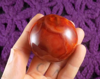 Red Carnelian Agate Small Palmstone Gallet Crystal Cluster Stones Crystals Palm Polished Stone