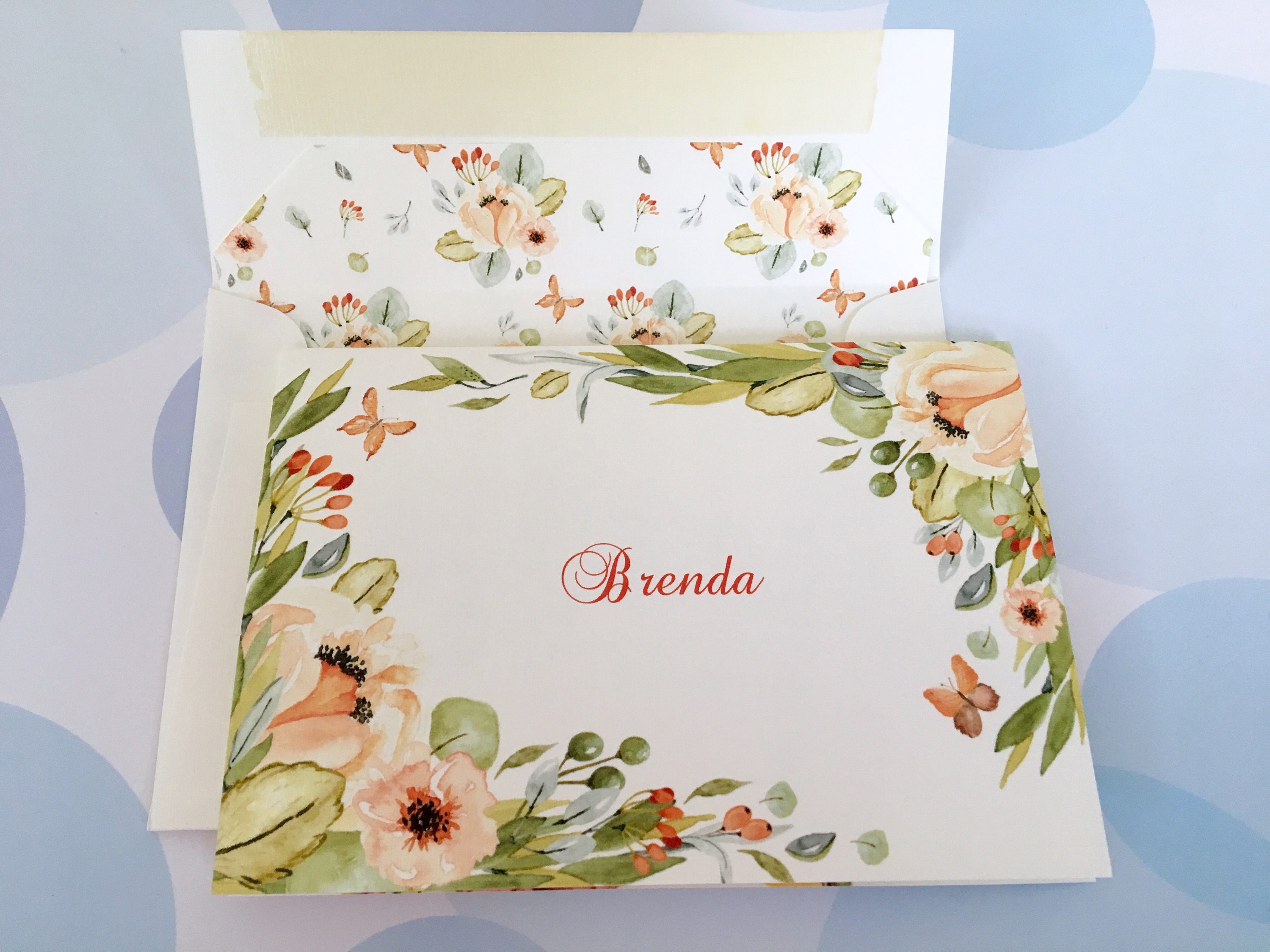 personalized stationery set custom note cards folded note cards set of 10 - Custom Folded Note Cards personalized stationery set custom note cards folded note cards set of 10 - Custom Folded Note Cards