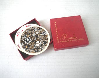 Steampunk Watch Parts Round Playing Cards Waddingtons Rondo