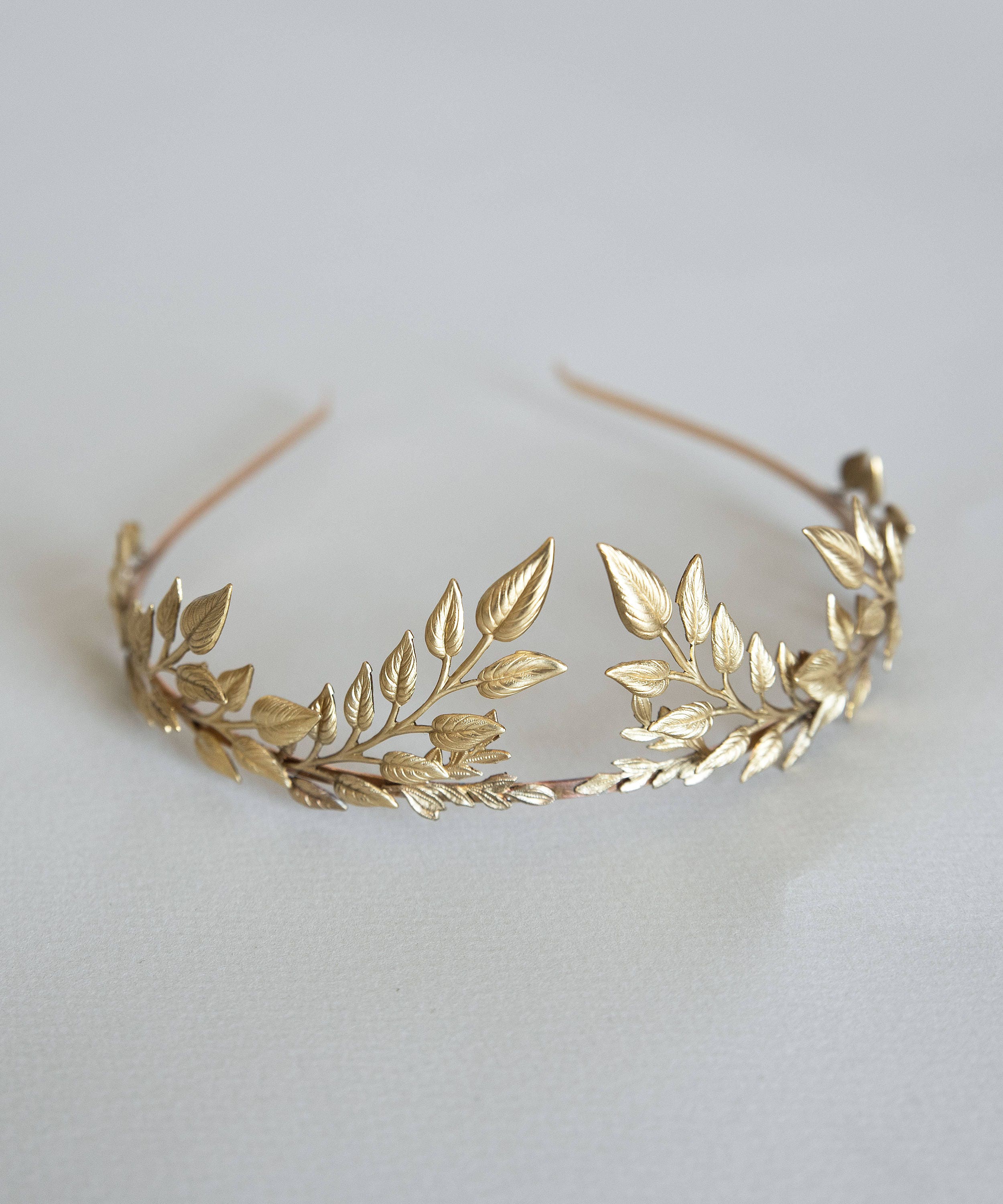 Gold leaf headband Greek goddess headband Grecian tiara