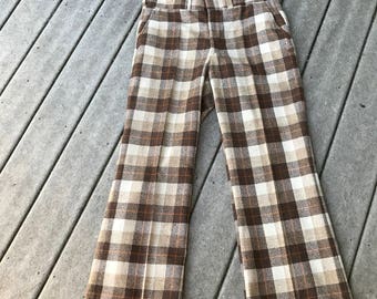 plaid bell bottoms mens