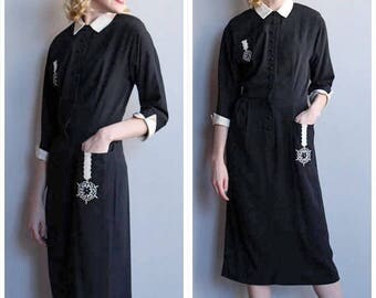 20% Off Sale // 1940s Dress // Har Mar Royal Rayon Dress // vintage 40s dress