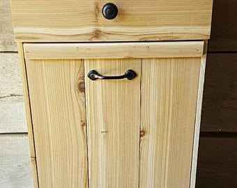 Dog food storage | Etsy - Spring into Summer tilt out trash bin, tilt out can, tilt out hamper,  coffee bar, trash can cabinet, farmhouse style furniture, dog food s