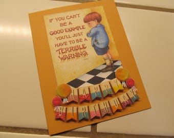 Funny Birthday Card -- Mary Englebreit Upcycle