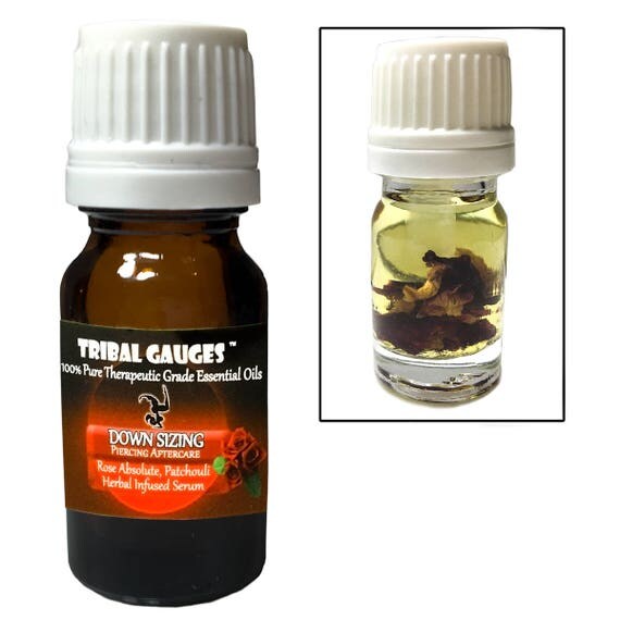 Ear Gauge DOWN SIZING Oil Shrinks Stretched Skin