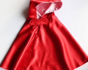 Little red riding hood cape, halloween costumes, baby girl costumes, girls costumes, riding hood dress, red cloak, girls cape, hood cape