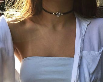 Dainty Choker,choker necklace ,gray choker dainty,cord Choker,boho choker, gray choker,Choker for Women,summer Choker, simple choker,choker