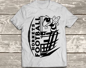 Hornets Football Instant Download Files - SVG, DXF, EPS, Silhouette Studio, Vinyl Cut Files, Digital Cut Files -Use Cricut and Silhouette