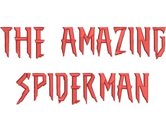 spiderman letters etsy