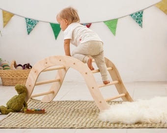 Pikler Climbing Arch for babies / Pikler inspired Arch / Wiwiurka Climbing Arch /Wooden Climbing Arch
