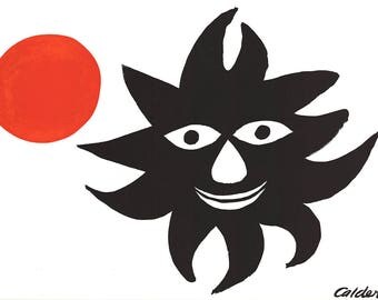 Alexander Calder-Sun and Moon-1968 Lithograph