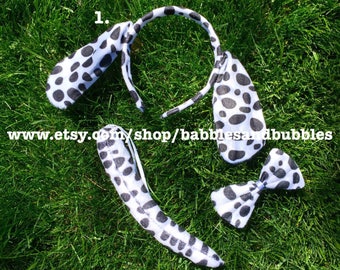 Comfortable Dalmatian Ears Headband - Dog Ears Costume - Halloween Costume - Dalmatian Costume - Dalmatian Ears - NEXT DAY SHIPPING