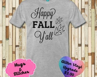 happy fall yall t shirt