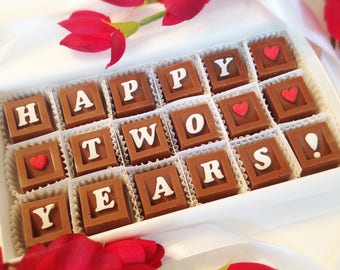 Happy Anniversary Chocolates - Year Anniversary Gift - Couple Anniversary - Anniversary Gift to Husband - Anniversary Gift to Wife