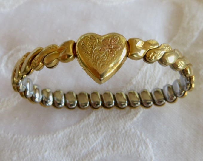 Gold Filled Baby Bracelet, Victorian Sweetheart Bracelet, Vintage Baby Jewelry, New Baby, Toddler Birthday