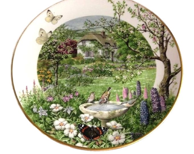 12 - Vintage Home Decor, Country Year Wall Hanging, Peter Barrett Plates, English Countryside, Decorative Plate Set, Franklin Porcelain