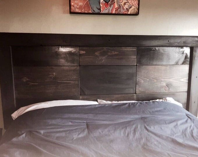 Rustic black checkered headboard, Queen Headboard, King Headboard, Full, Twin