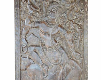 Antique Vintage Hand Carved Shiva on Nandi, Zen, Spiritual, Yoga, MEDITATION Living room Bohemian Eclectic Decor