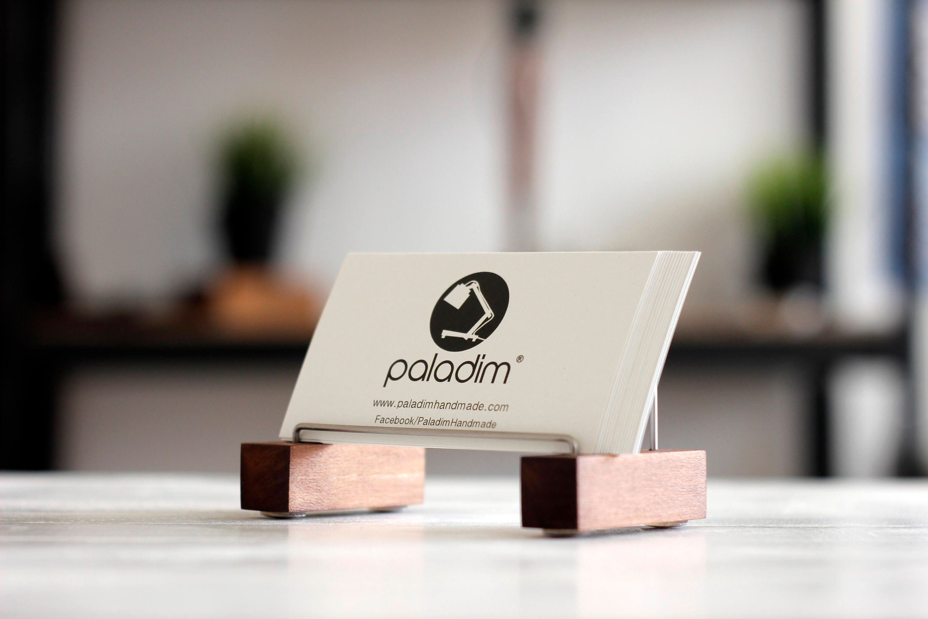 Business Card Holder Desk Decor Desk Card Holder Business