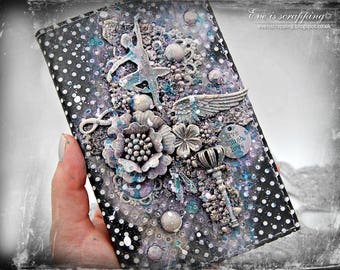2018 Pocket Slim Diary 18 month academic diary A6 student college mix media altered diary Christmas gift Ballet Dance
