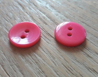 clearance * set of 14 buttons pink fuschsia sewing, scrApbooking, jewelry