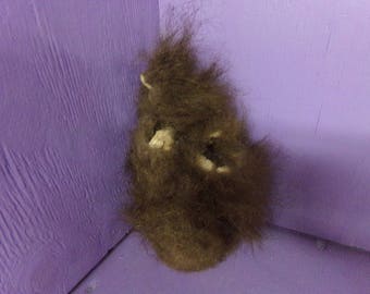 Real buffalo scrotum nut sack hide animal skin genuine leather tanned taxidermy craft part piece for man cave art rare weird wild