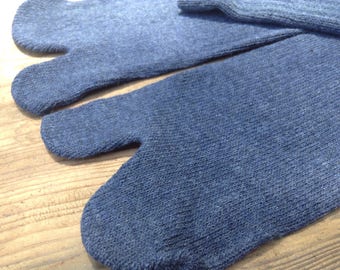 Tabi Split Toe Socks Flip Flop Socks Blue Grey