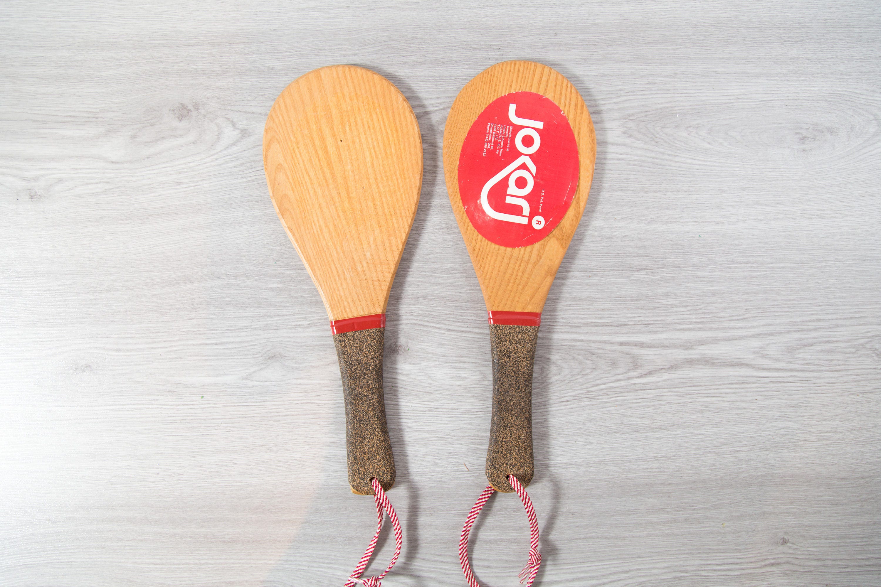 Vintage Ping Pong Paddles / Vintage Jokari Wooden Championship Paddles