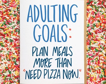 Need Pizza Now. Funny Anniversary Card. Cards for Best Friends. Just Because Card. Birthday Card. Food Card. Adulting Card. Adult Life Card