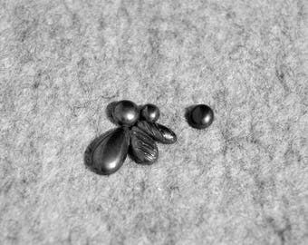 Uneven/Mismatched earrings/earrings Sterling Silver earrings oxidized/Oxidized silver/pieces single/gift for her