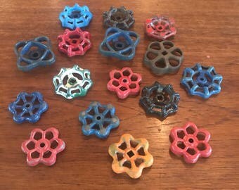 Set of 16 Vintage Valve Handles