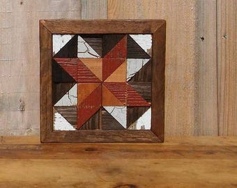 wooden barn quilt, rustic quilt decor, farmhouse decor
