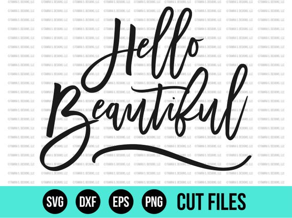 Hello Beautiful SVG SVG Files Makeup Jar SVG Beautiful