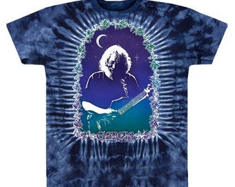 Mens Jerry Garcia Jerry Roses Tie Dye T-Shirt