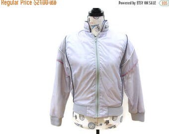 20% OFF Vintage 80's Windbreaker, Pastel Purple Wind Jacket, Women's Size Small
