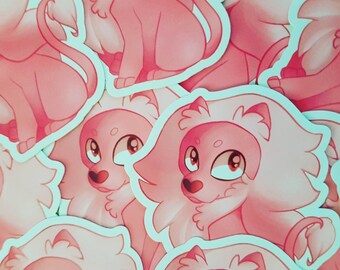 Lion Steven Universe Sticker Anime Nerd Geek Video Game Fan Art