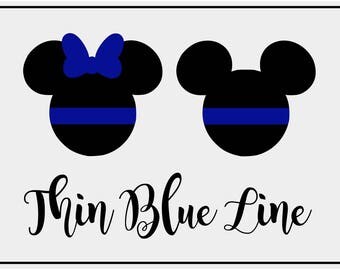 thin blue line mickey mouse