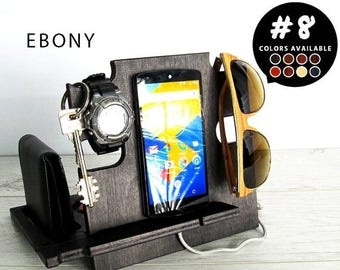 Docking station,gift him,charging station,iphone dock,iphone stand,cell phone stand,desck organizer,android docking stat