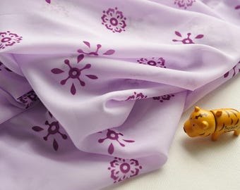 fabric apparel chiffon light purple Peony 3 m