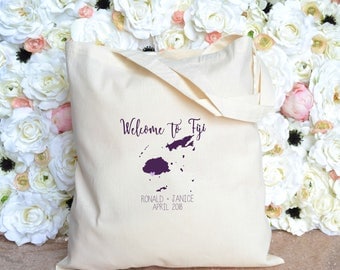 Welcome to Fiji Destination Wedding Welcome Tote - Welcome Bag - Wedding Favor Welcome Bag - Destination Wedding Tote